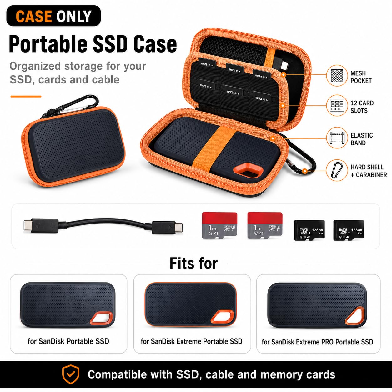 Amazon.com: PAIYULE Hard Case for SanDisk Extreme Portable SSD