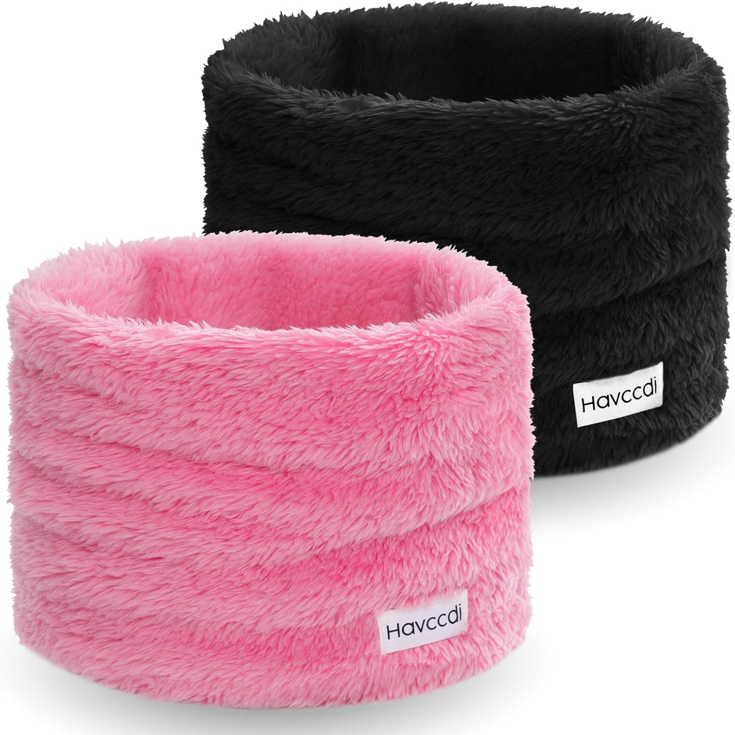 Kids Fleece Neck Warmer Gaiter, Winter Velvet Infinity Scarf for Boys Girls Double-Layer Face Ski Mask for the Cold