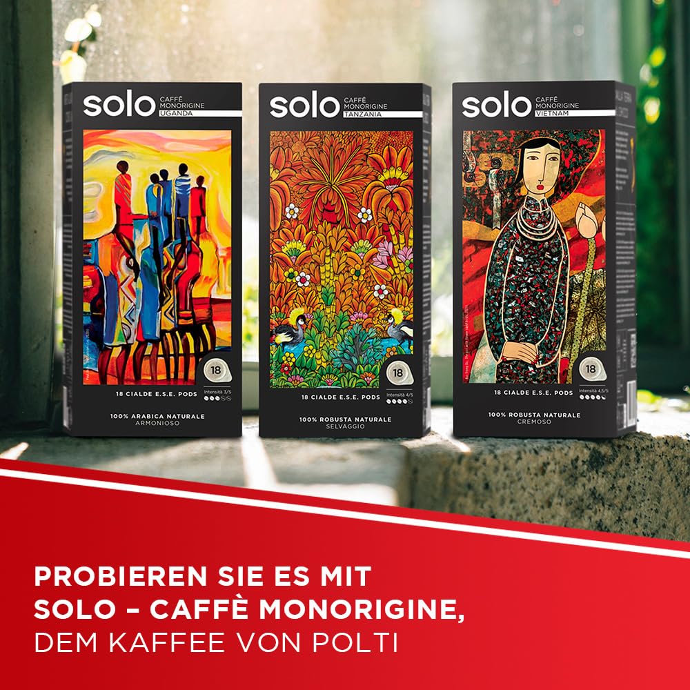 POLTI Coffea S15B – Espresso Maschine, kompatibel mit E.S.E. Pads 44 mm, 0,85 L Wassertank, 19 Bar Pumpendruck, Schwarz
