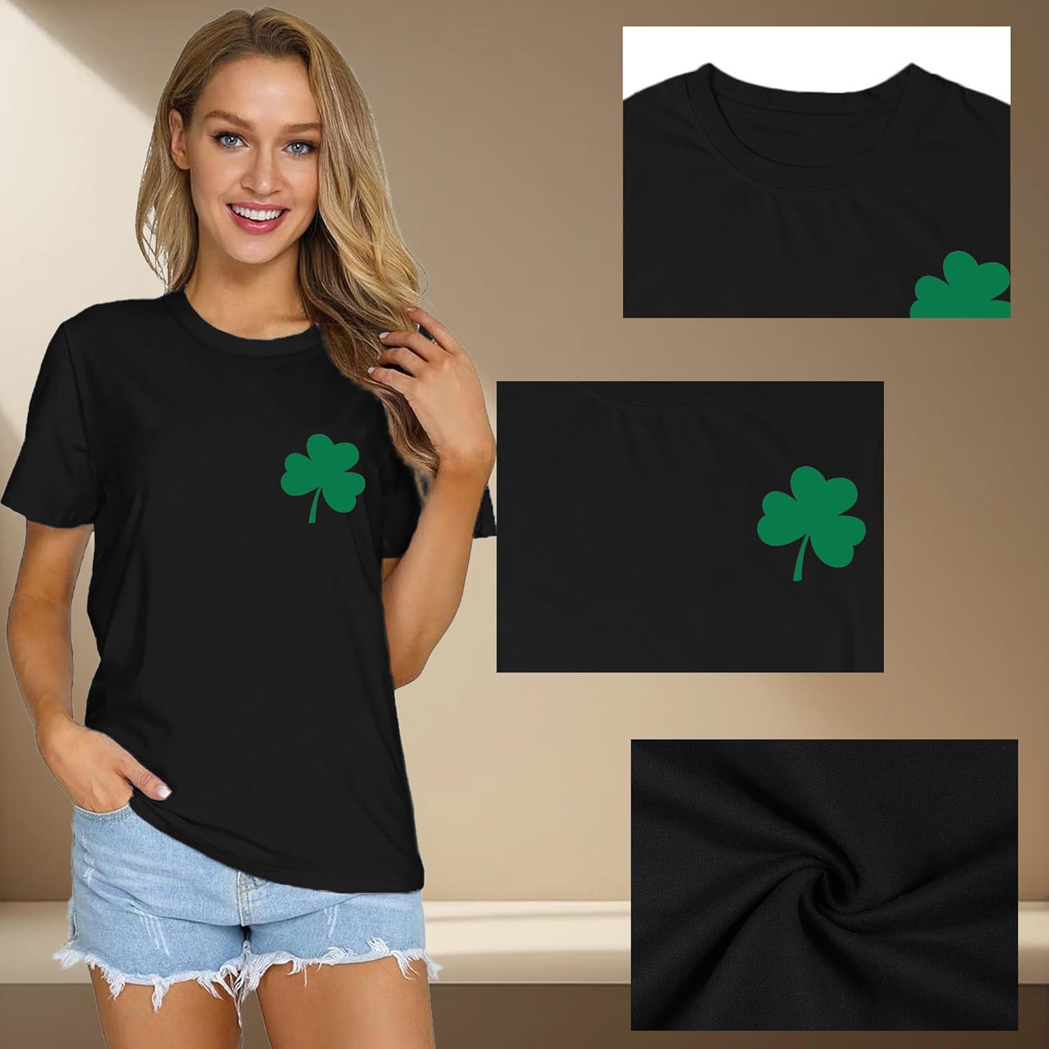 St Patricks Day Shirt Women Saint Patricks Day Shirts Irish Shamrock Tee Top - Image 7