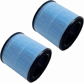 Filters Compatible with Homvana H201 and TEC Bean JH50G-M Air Purifiers, H13 True Filter Activated Carbon 2-IN-1 3-Stage Filtration Air Clean Dust, 2-Pack