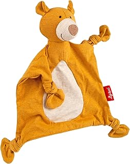 Sigikid 39823 - Pañuelo para niños y niñas de 0 a 36 Meses, diseño de Oso, Color Amarillo