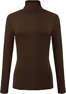 brown turtle neck sweater