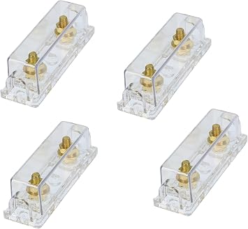 VooDoo 0/2/4 Gauge Ga ANL Fuse Holder Gold Plated 4 Pack