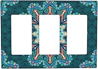 Vista 66 de Cubiertas de salida iridiscentes abstractas coloridas nubes dúplex de 1 cuadrilla, placa de cubierta de interruptor de luz arco iris, placas