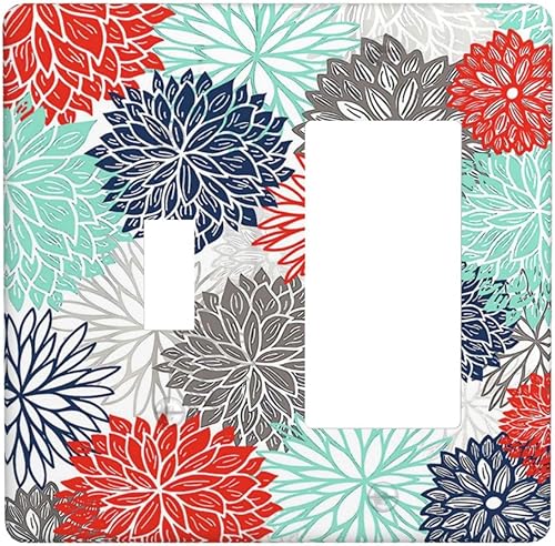 Miniatura 21 de 70s Retro Sun 1 Gang Outlet Covers Dúplex Receptáculo Hippie Hongo Placa de pared Decorativa Boho Sol Sunrise placa frontal Placa de interruptor