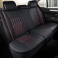 Vista 12 de Aierxuan - Juego de 2 fundas de asiento de automóvil para la parte delantera con cuero impermeable, compatible con bolsa de aire, funda acolchada