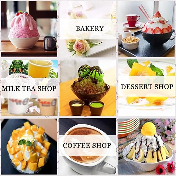 XNYXLPP Commercial Electric Ice Machine, Automatic Korean Bingsu Maker, Stainless Steel, for Family, Restaurant, Milk Tea Shops