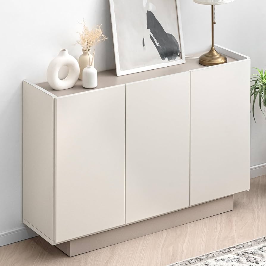 Amazon｜タンスのゲン サイドボード 完成品 幅120cm 扉収納 チェスト