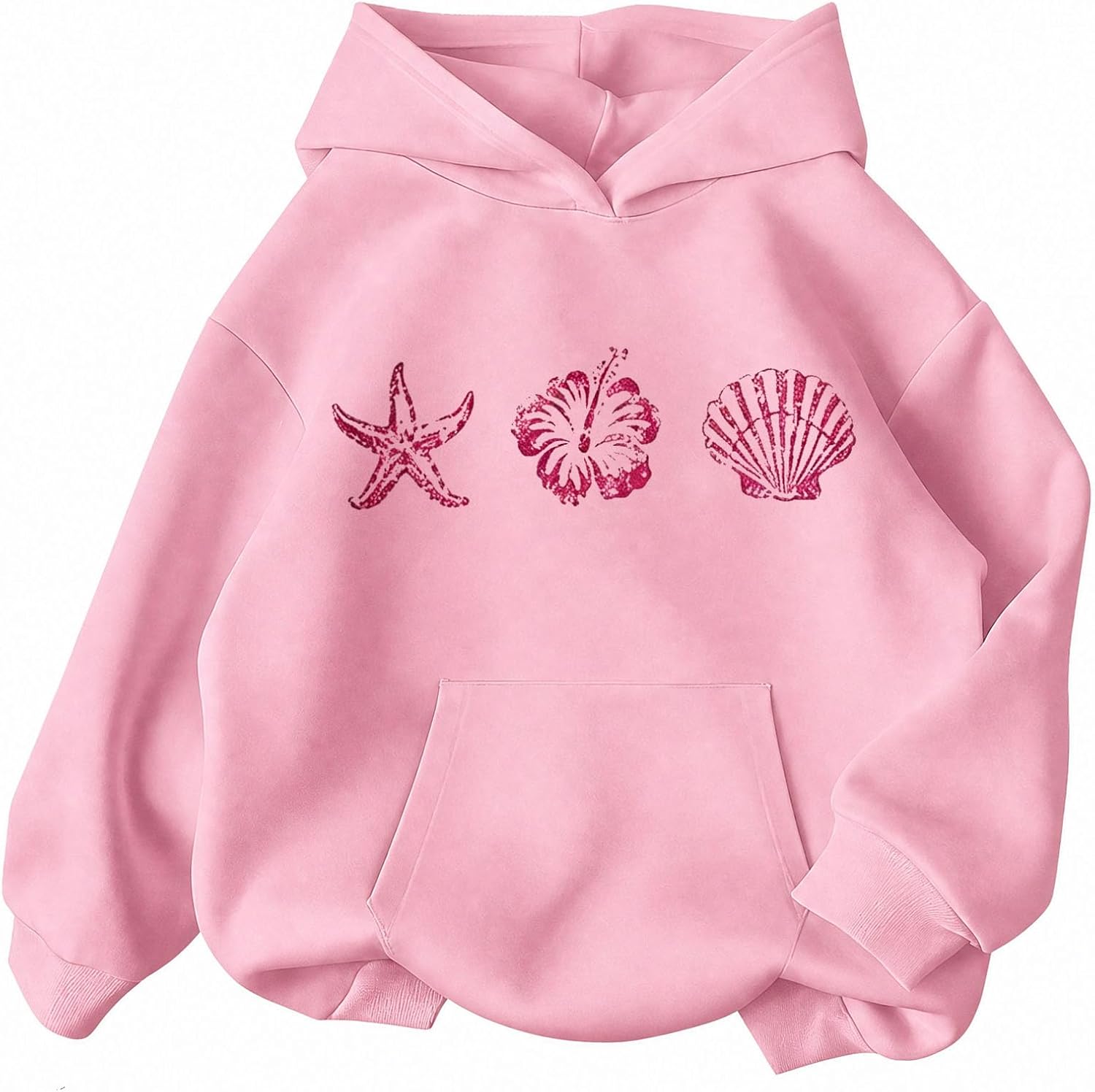 Cute Hoodies for Teen Girls Seashell Tween Sweatshirts