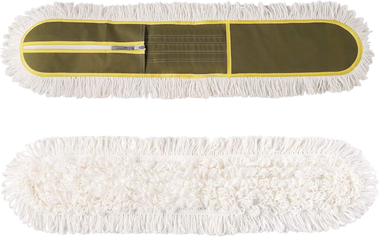 36" Microfiber Mop Pads 2 Pieces Just Fit CLEANHOME Industrial Dust Mop: B08R3F1ZZM,Green