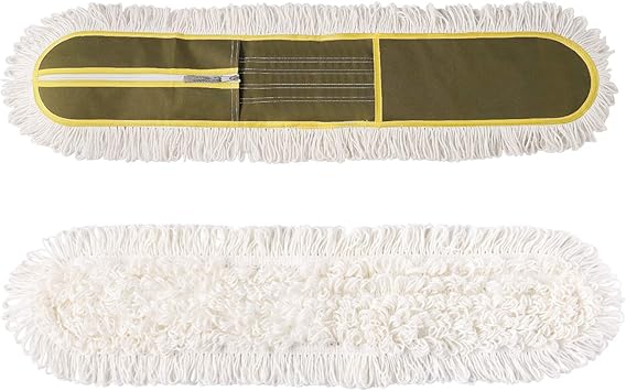 36" Microfiber Mop Pads 2 Pieces Just Fit CLEANHOME Industrial Dust Mop B08R3F1ZZM,Green