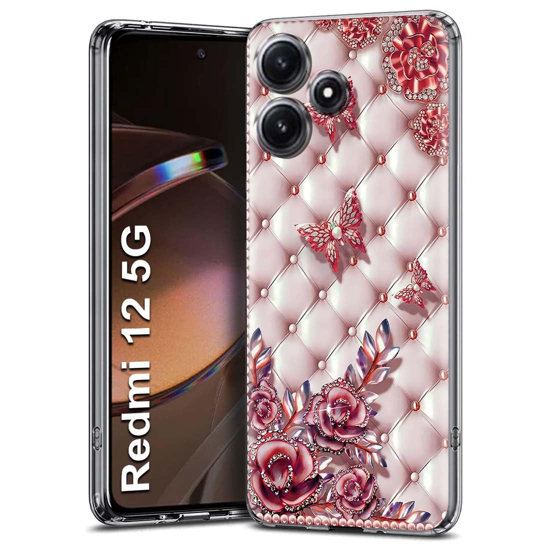 Fashionury Soft Silicon Slimfit Back Cover for Redmi 12 5G Stylish Printed Back Cover for Redmi 12 5G -D1088 (B0CDKX4YBJ) Amazon Price History, Amazon Price Tracker