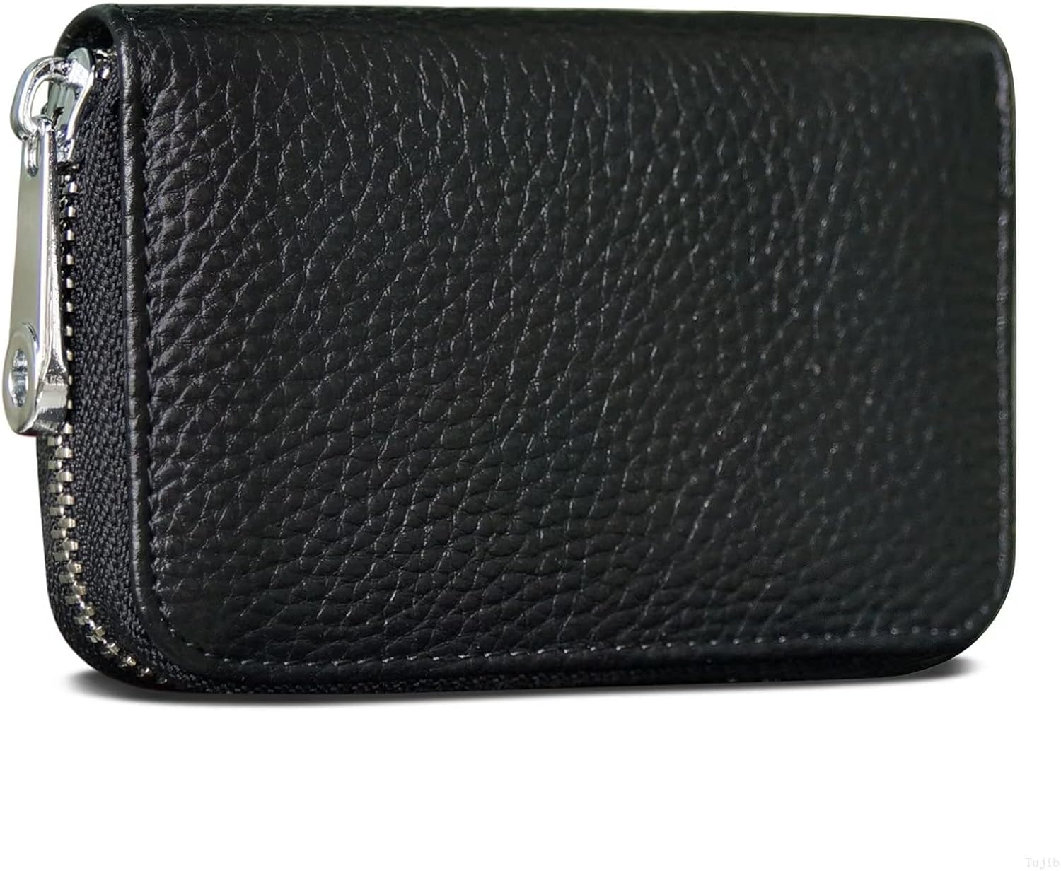 GADIEMKENSD Women Credit Card Holder Small Rfid Wallet Zipper Genuine Leather Accordion Wallets Case for Womens id Compact Slim Zip 12 Individual Credit Card Slots And 2 Cash Slots Black