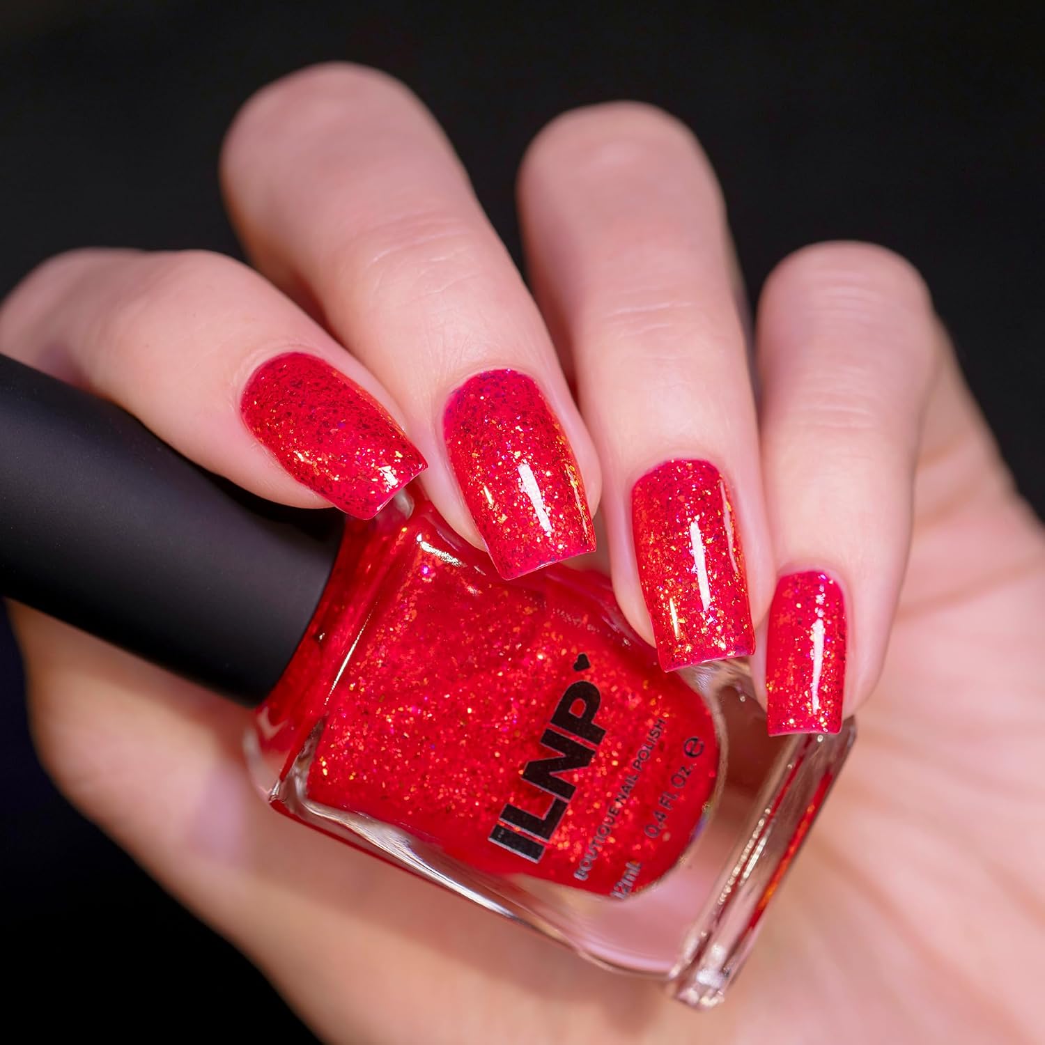 ILNP Ariel - Vivid Lobster Red Shimmer Nail Polish