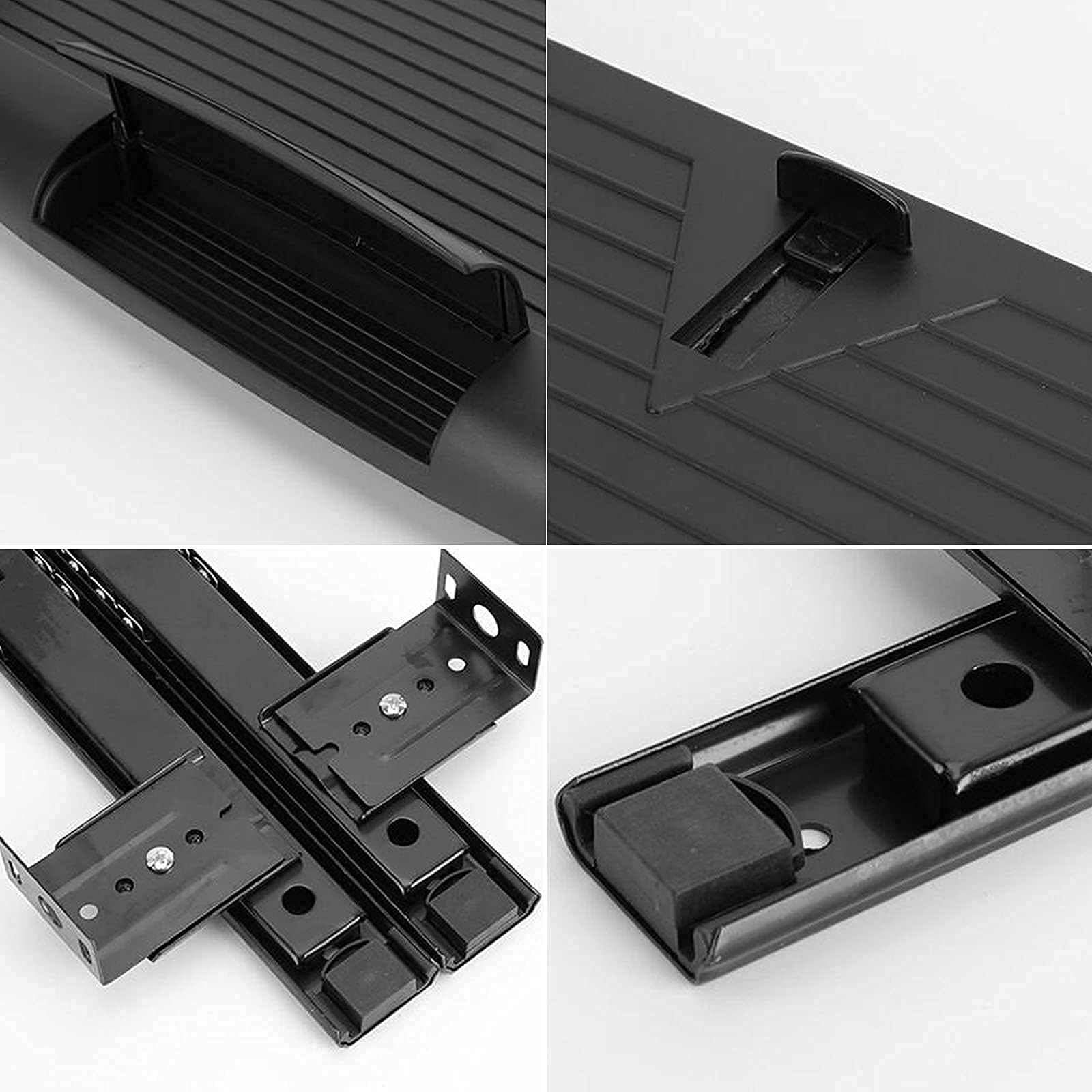 Under Desk Ergonomic Keyboard Drawer Sliding Computer Keyboard Tray Office Supplies Holder Computer Keyboard Drawer Easy to Install (B (C|black)