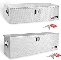 Vista 10 de FORWODE - Caja de herramientas de 48 pulgadas para cama de camión, de aluminio para camioneta, caja de herramientas para RV, cajas de herramientas