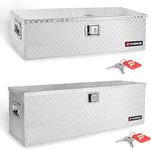 Miniatura 10 de FORWODE - Caja de herramientas de 48 pulgadas para cama de camión, de aluminio para camioneta, caja de herramientas para RV, cajas de herramientas