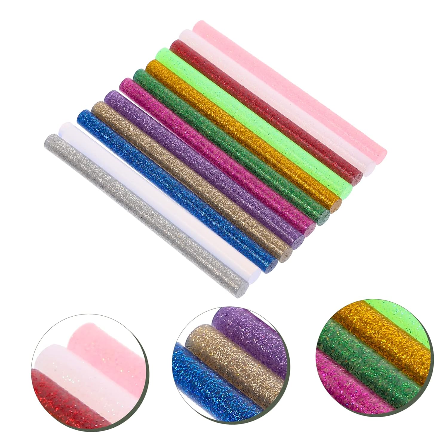 Gadpiparty 130Pcs Colored Hot Glue Sticks for DIY Crafts Strong Adhesive Glitter Glue Sticks Colors for Art Sealing Repairs and Home Decor
