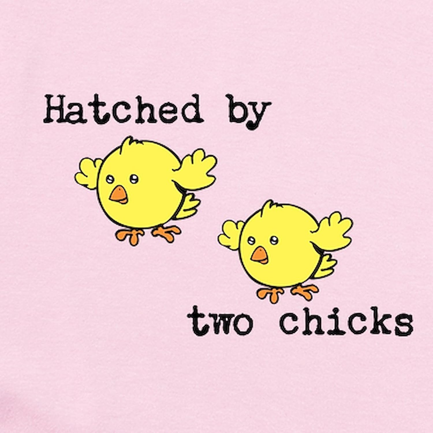 CafePress Hatched by Two Chicks Long Sleeve Infant Bodysuit Cute Long Sleeve Infant Baby Bodysuit Romper