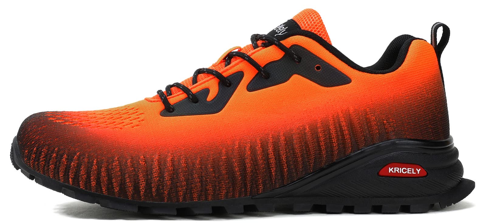 Kricely Scarpe Trail Running Uomo Traspiranti Trekking Arancia 41 | Scarpe leggere e traspiranti, suola resistente, ideali per trail, trekking, fitness, camminate e attività outdoor