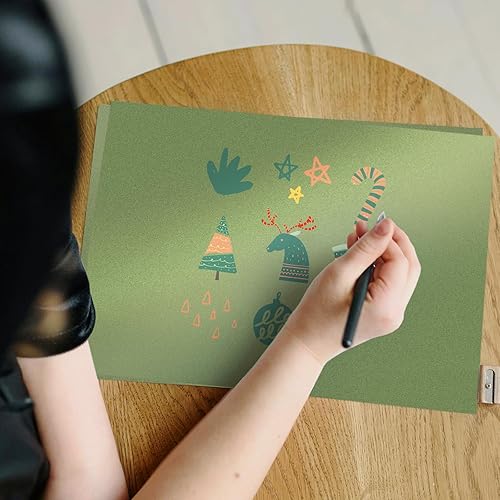 Vista 20 de 100 hojas de cartulina dorada brillante de 8.5 x 11 pulgadas, papel metálico Goefun de 80 libras, papel perlado para invitaciones, cumpleaños, azul