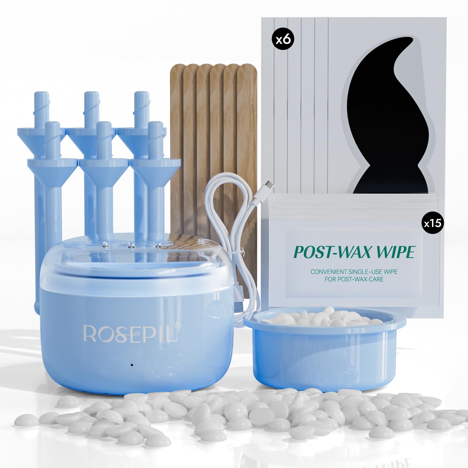 Amazon.com : Rosepil Nose Ear Eyebrow Upper Lip Waxing Kit for Men