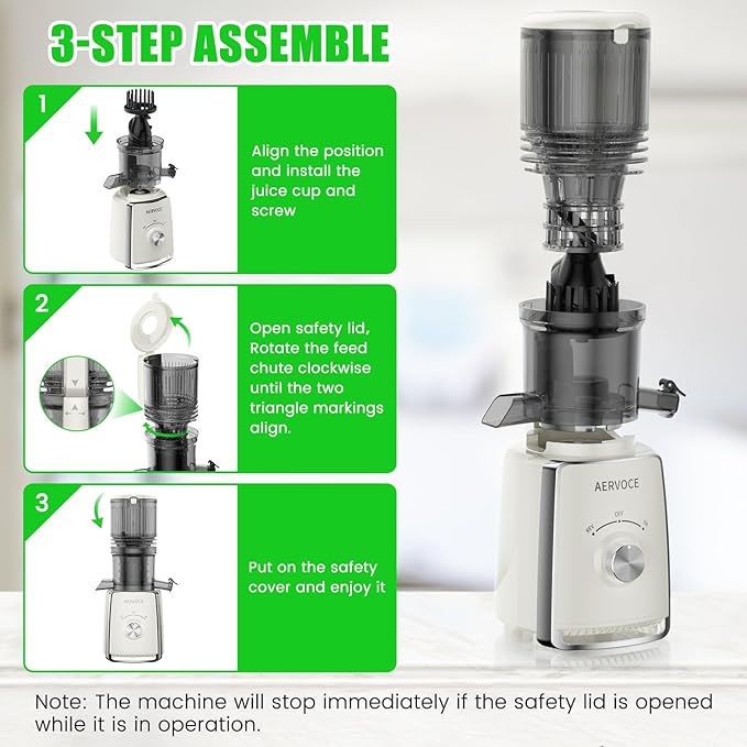 Extractor de Jugos Prensado Frío Boca Ancha 300W Fácil Limpi miniatura 9