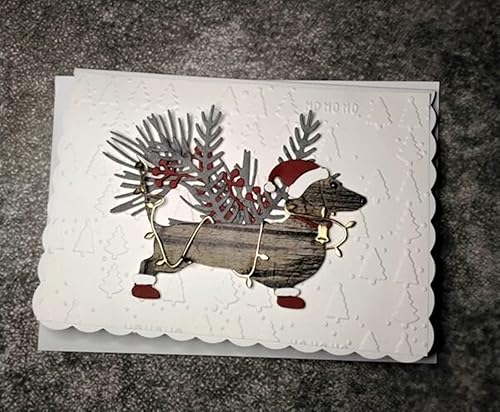 Miniatura 6 de Troqueles de metal para perro salchicha,lindo marco de perro de animal, plantillas de troqueles de bricolaje para manualidades, tarjetas cortadas