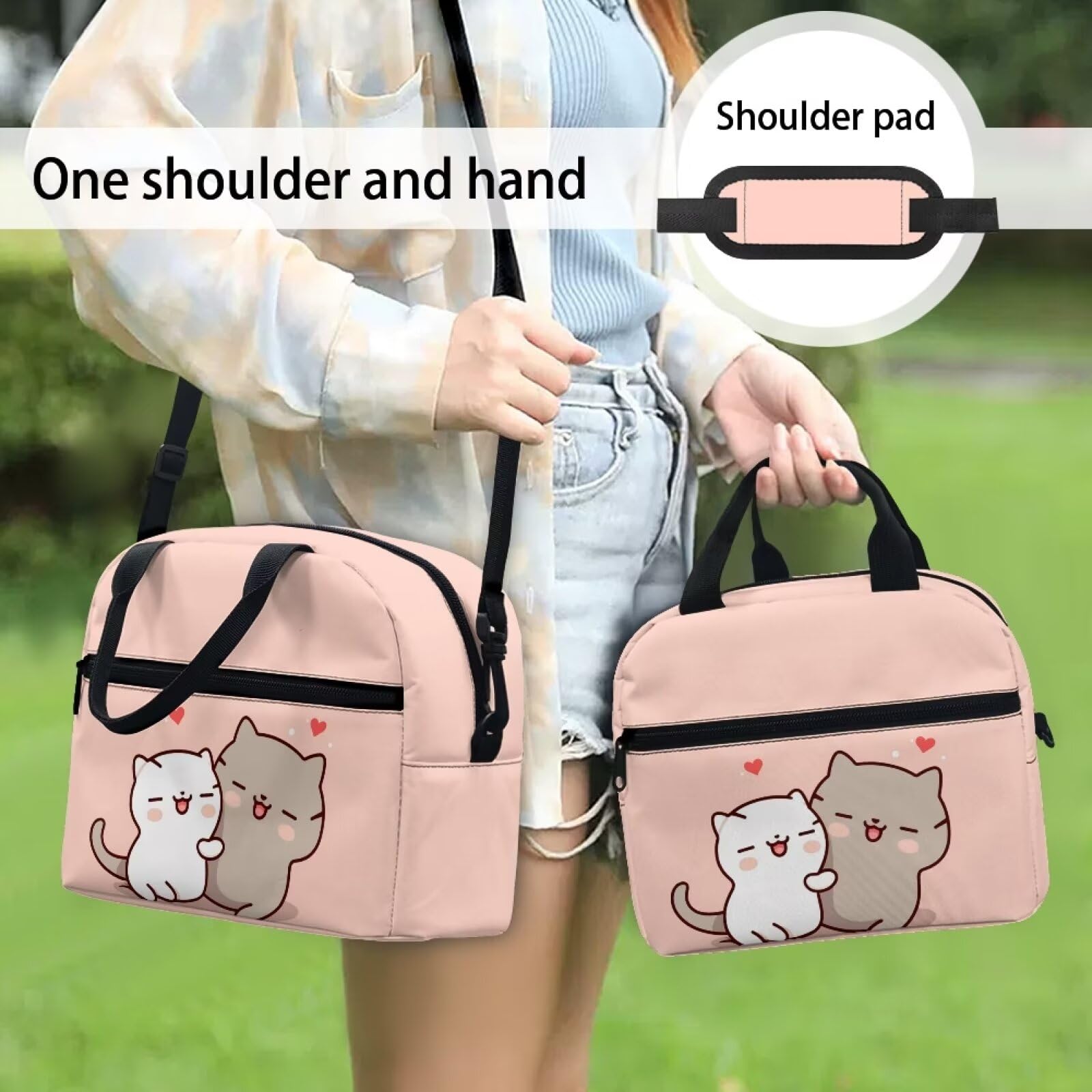 Bolsa Almuerzo Térmica Pequeña Bolsa De Almuerzo Aislada Reutilizable OPUX - Para Trabajo, Oficina O Colegio, En Varios Diseños (Animales, Dinos) Mochila Militar