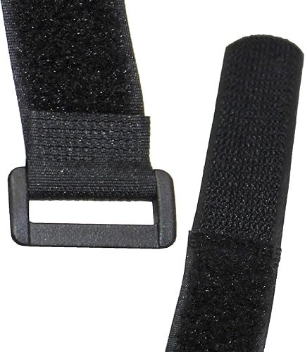 Miniatura 2 de BlueDot Trading - Correas de cable autoadhesivas de gancho y bucle, 20 x 1 pulgada, lazos reutilizables para organizar cables, cables, cables,