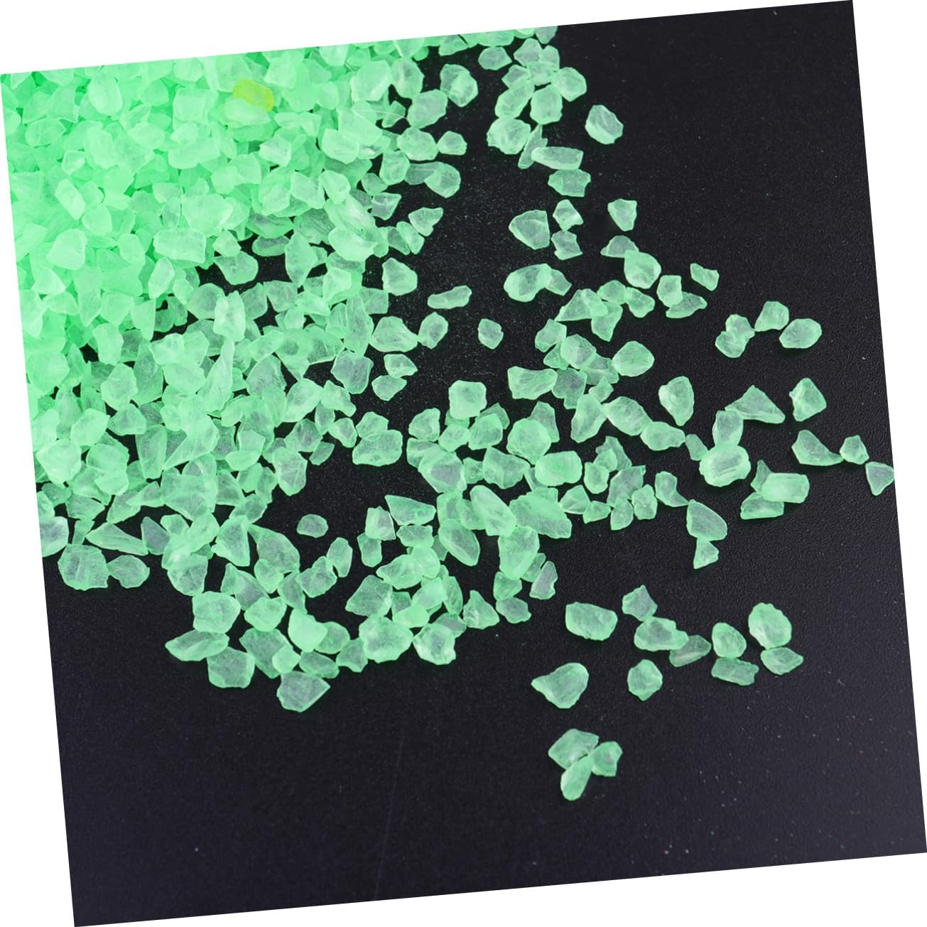 Ciieeo 2pcs Glass Decorative Sand for Micro Landscape and Aquariums Green Sand for Fish Tanks Flowerpots and Glassware Decor