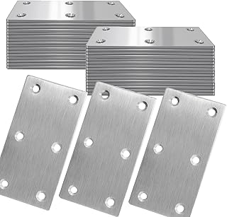 40Pcs Stainless Steel Flat Bracket Mending Plate, 4