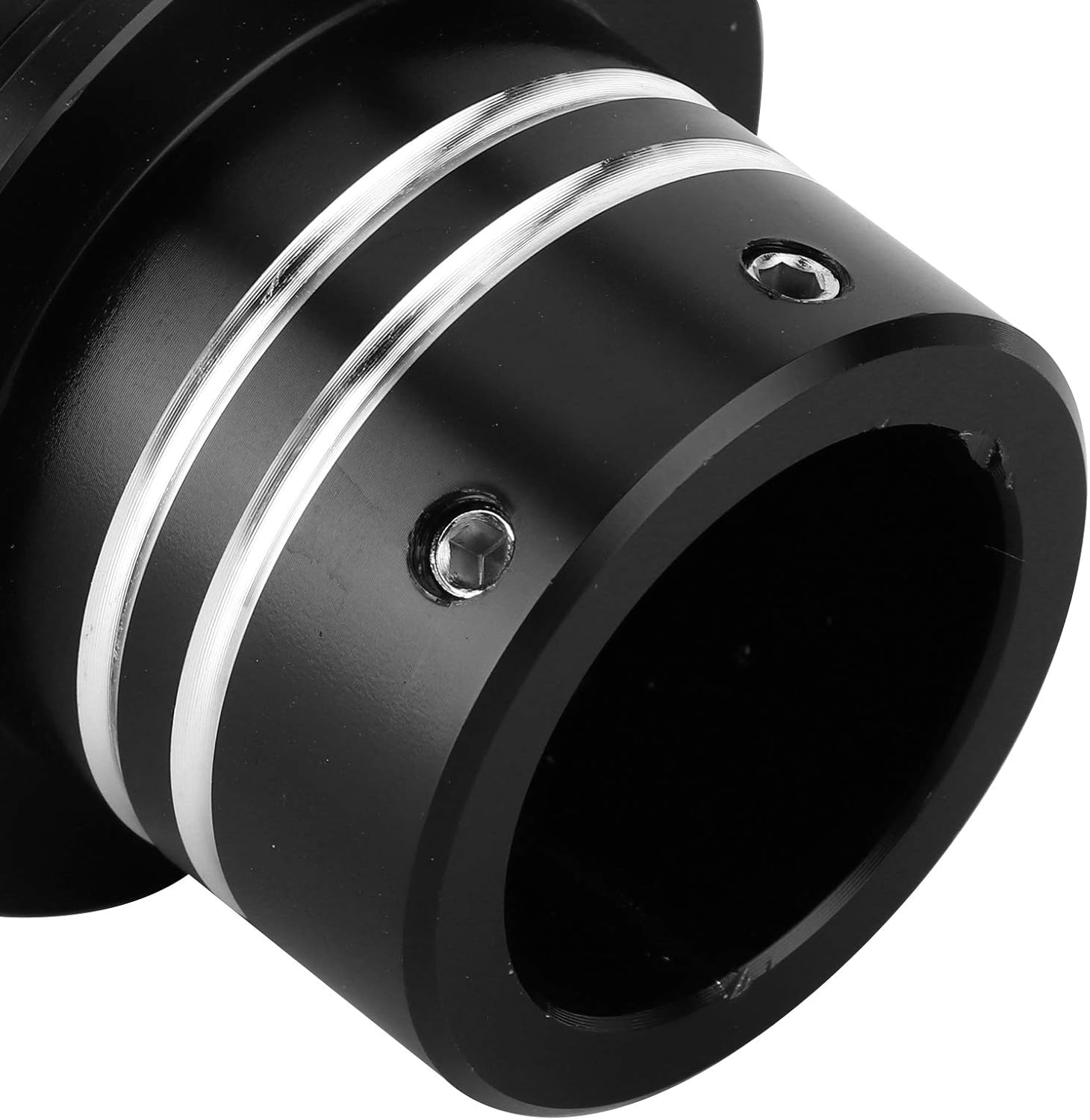 Front Axle Cap, Front Axle Nut Cover Cap, Crown Styling CNC Aluminum Alloy Prevent Leakage Standardized Designed Axle Nut Covers, for Motorbike Modification(black and white)