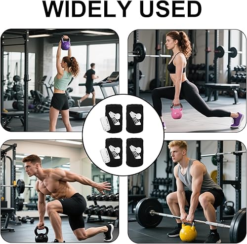 Miniatura 5 de Kettlebell Wrist Guards, Sweat Weighted Wristbands with Insert Support, Shock-Absorbing Sleeve Protector for Athletes Fitness Strength Training
