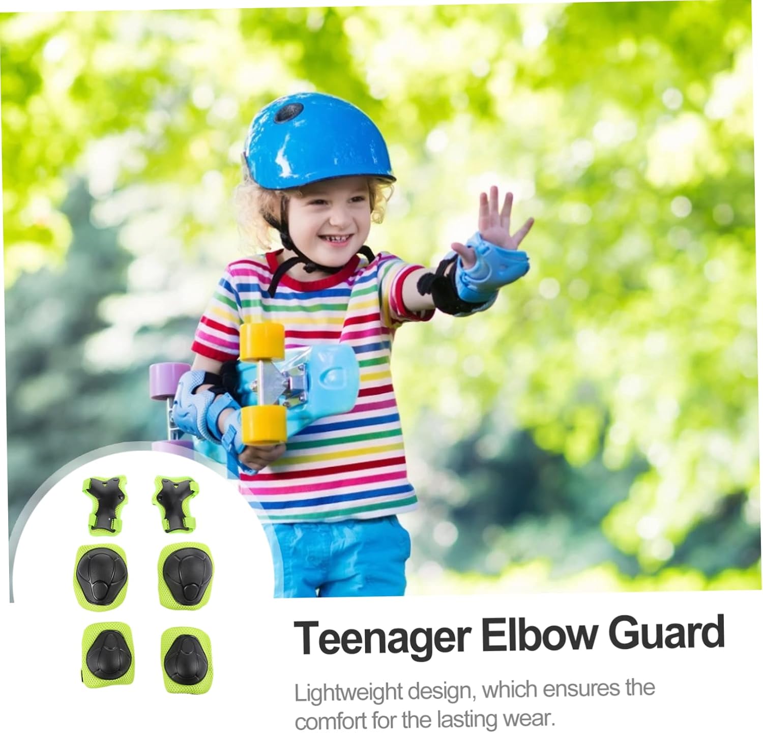 YARNOW Boys and Girls Sports Protective Gear Youth Knee Pads Elbow Guard Wrist Guard Soft Pads for Skating Skateboard Roller Skating