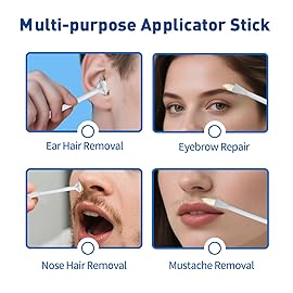 OAKEER Hair Remover 40 Pcs Nose Wax Sticks for Nostril Nasal Cleaning Ear Hair Removal