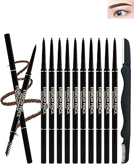 Juego de 12 lápices de cejas marrones imperme...
