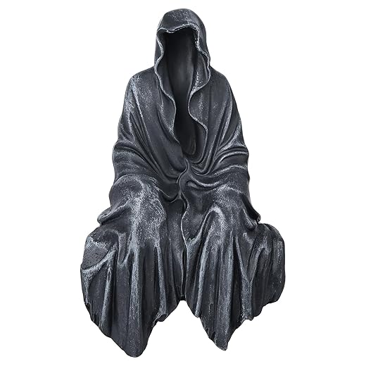 Resin Tabletop Gothic Decor Sitting Statue, Resin Statue Gothic Decor, Fits On Sturdy Shelf and Has A Cool Mystic Look 5.1 Inch
