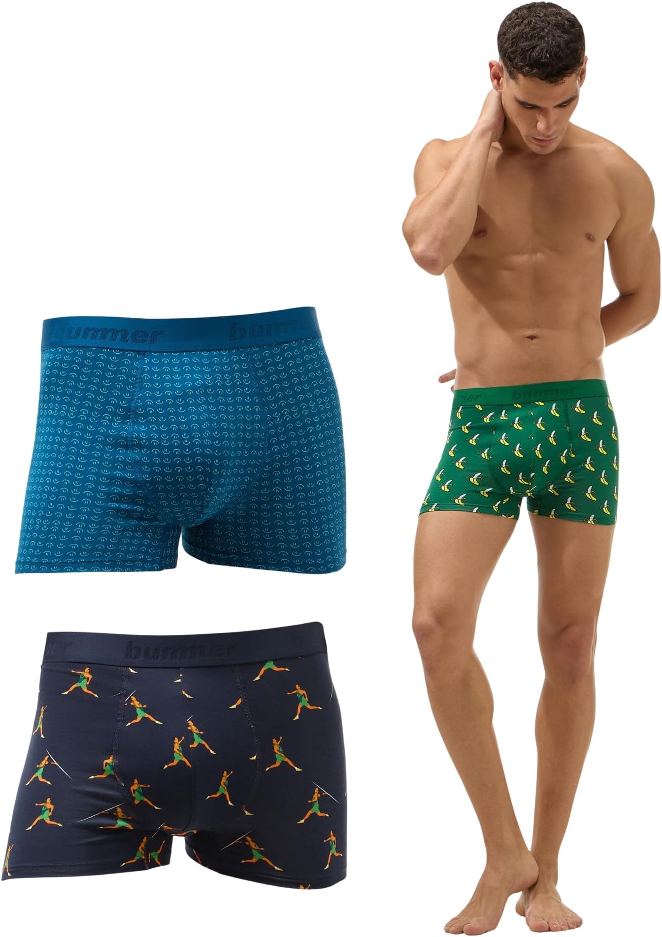 Men’s Premium Cotton Underwear | Fine Combed Cotton with Elastane for Stretch | Ultra Breathable Innerwear | Soft Fabric & No-Roll Waistband | Printed Trunks & Inner Combo for Men