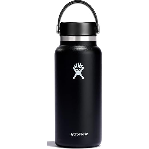 Hydro Flask Wide Mouth Bottle with Flex Cap Black 40 oz