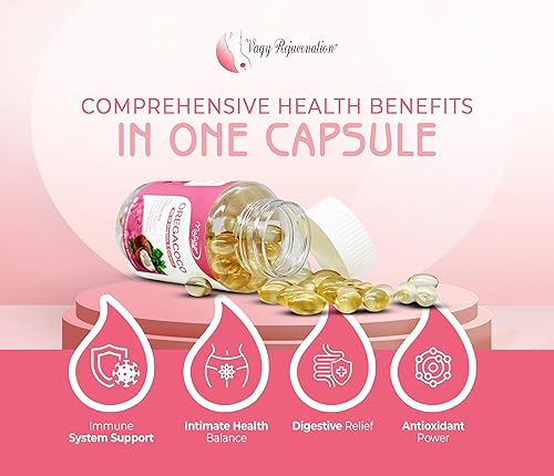 Miniatura 3 de Vagy Rejuvenation OregaCoco - Mezcla de aceite de orégano y coco, alto contenido de carvacrol, vegano, sin gluten, sin soja, 90 cápsulas blandas -