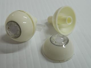 Pair of Realistic Human/Zombie Acrylic Eyes for Halloween PROPS, MASKS, DOLLS (Blind Dead Eyes)