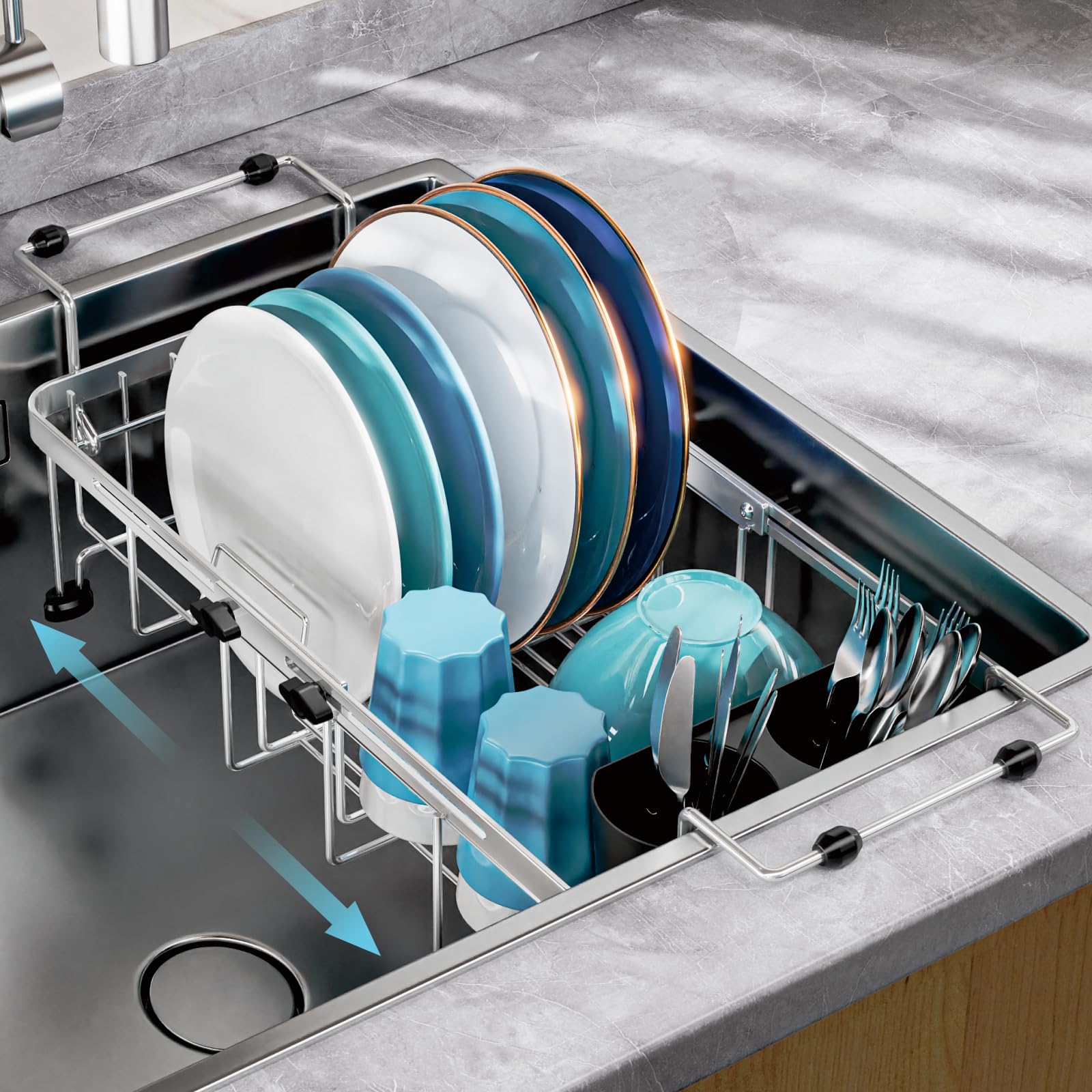 GSlife Over the Sink Dish Drying Rack