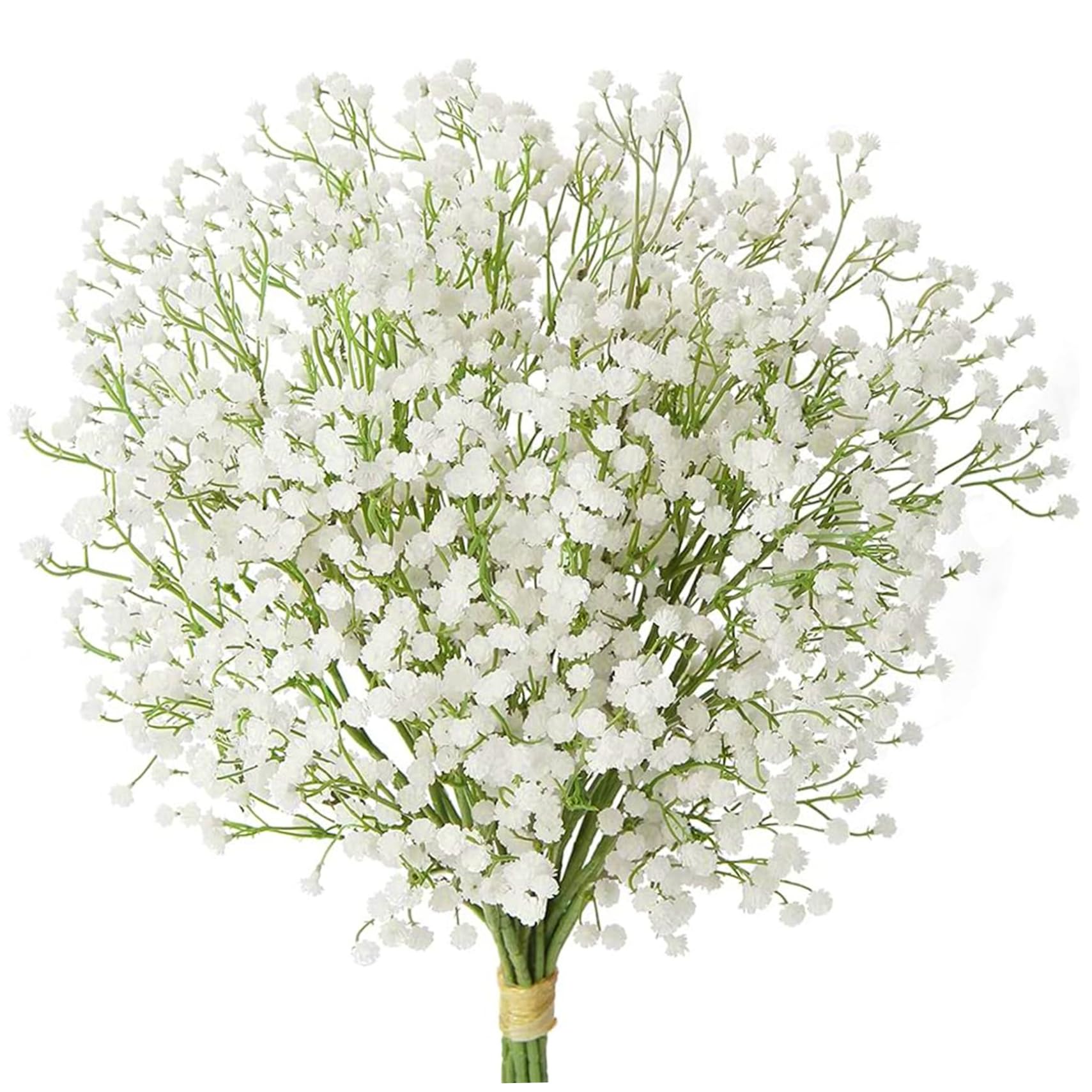 Gypsophile artificielle blanc au toucher réel pour bouquet de mariage élégant