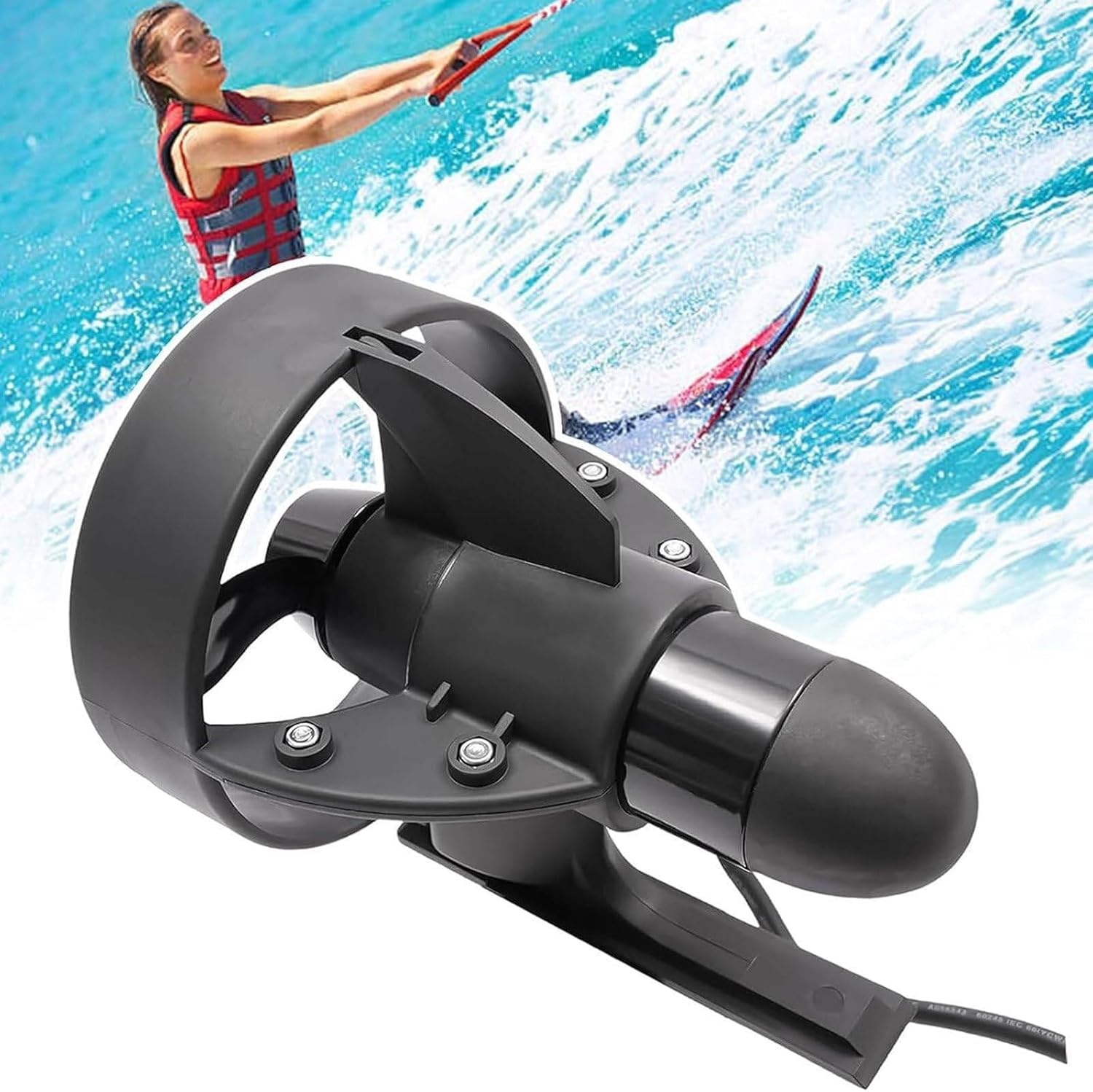 216W/288W Elektrisches Motorized Surfboard, Battery Electric Flossen Stand Up Paddle Board Motor Surfboard, 12 -V Kayak Surfboard Relovable Jet Powered Surfboard Kit(D260)