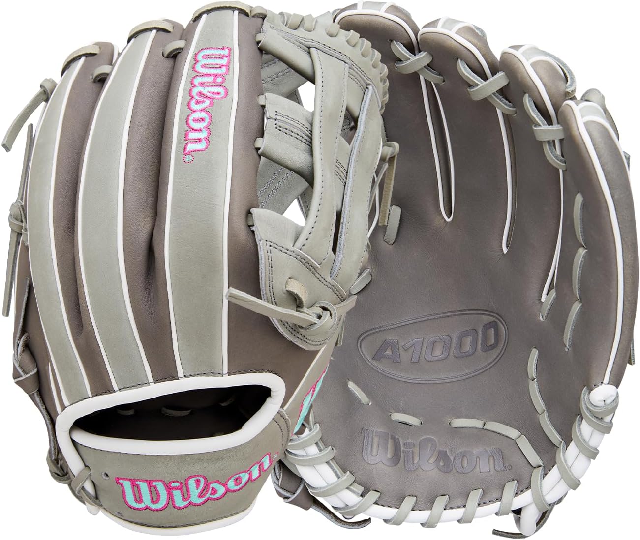 Wilson 2026 A1000 DW5 12インチ 内野野球グローブ - 左利き用 スチールグレー/シーフォーム