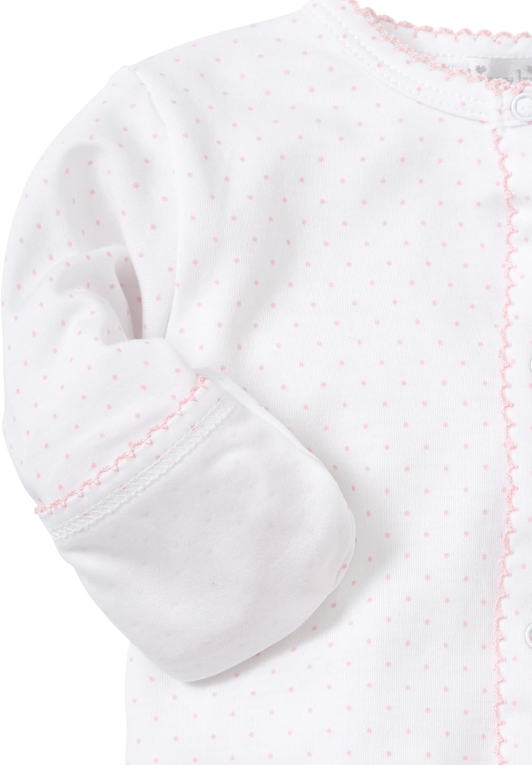 Kissy Kissy Baby Boys and Girls 100% Pima Cotton New Kissy Dots Print Snap Front Footie Pajamas