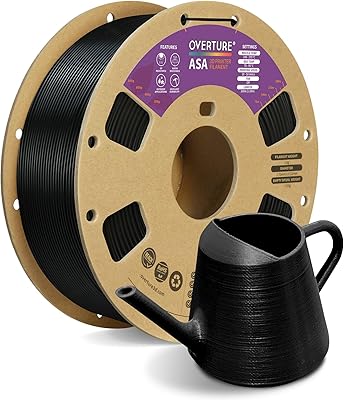 15 – OVERTURE ASA Filament 1.75mm, 1kg Spool (2.2lbs) 3D Printer Filament, Premium Anti-UV, ASA Filament Perfect for Printing Outdoor Functional …