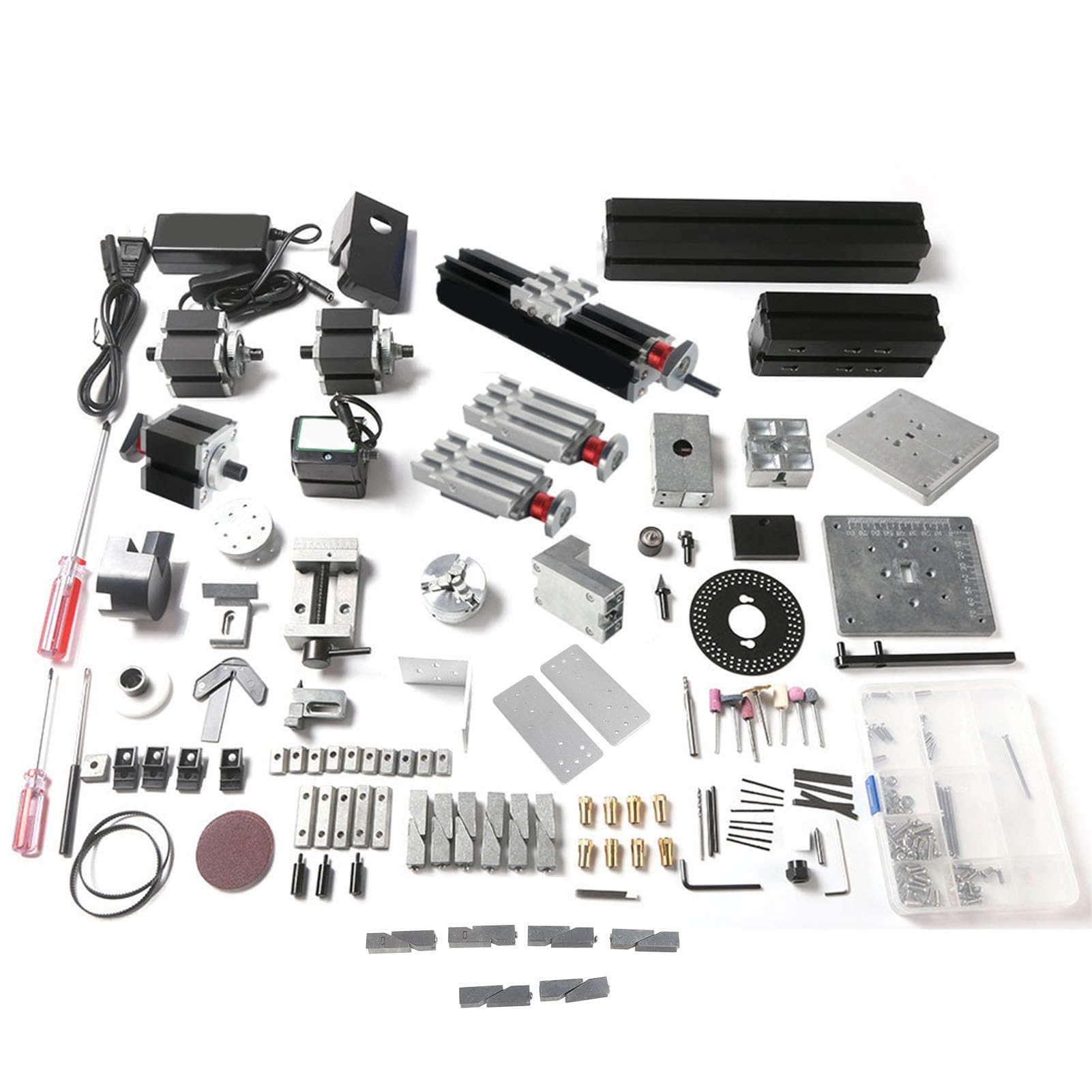 - Jeffergarden 20000rpm 8 in 1 Mini Lathe Machine Metal Woodworking Tool Set for Model Airplane Making